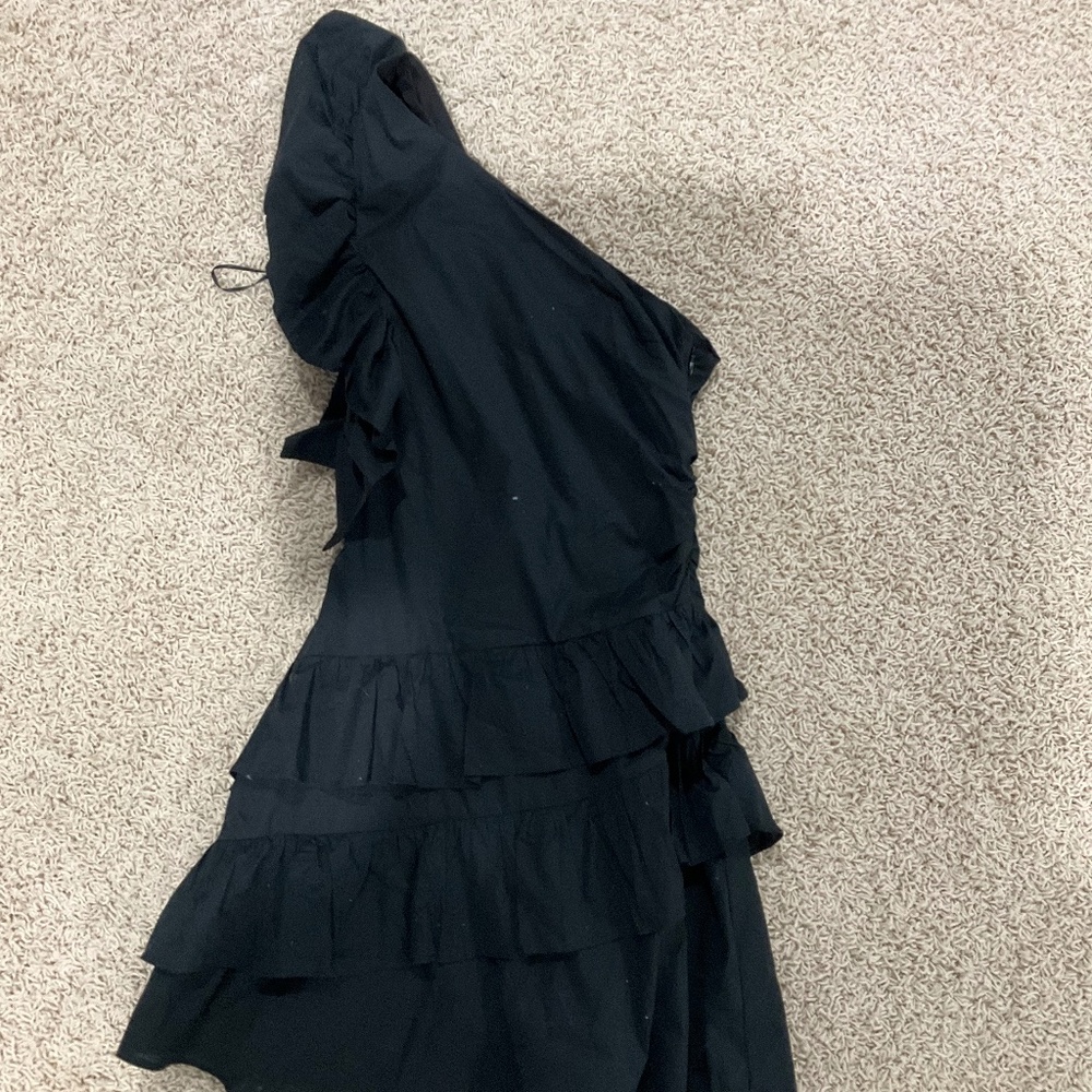 One Shoulder Ruffled Dress